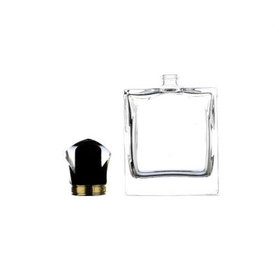100ml glass perfume bottle, square spray perfume bottle free sample 