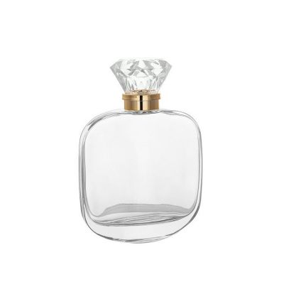 100ml fancy perfume container bottle with crimp pump mist sprayer 