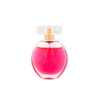 50ML Clear round shape lady perfume bottles 