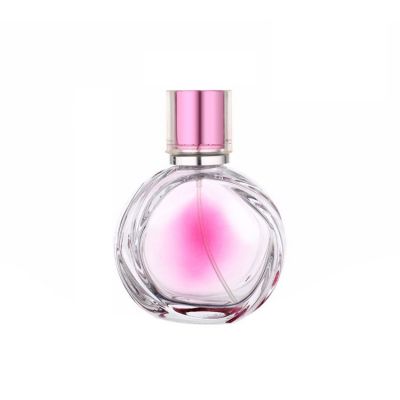 Mini Pink 50ml perfume glass bottle custom printing 