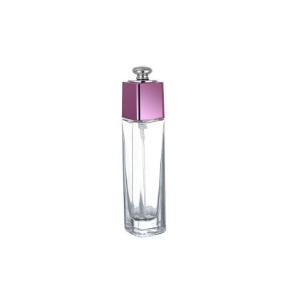 Luxury spray perfume bottle glass with pink cap 