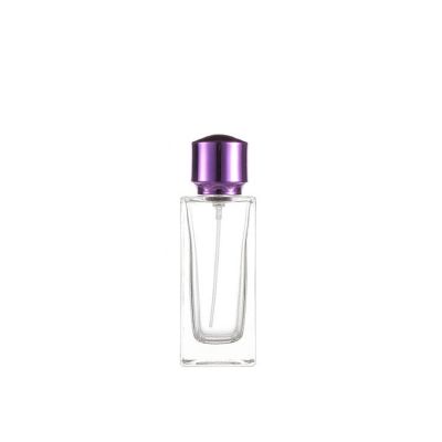 50ml Hot sale empty glasscrystal bottle perfume spray with aluminium cap for ladies 