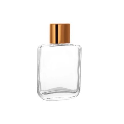 Luxury square glass 50ml perfume bottle for man 