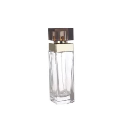 Factory price 50ml Rectangular empty glass perfume bottle with surlyn cap