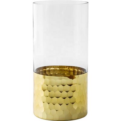 Glass Vase New Design Cylinder Mercury Glass Vase 
