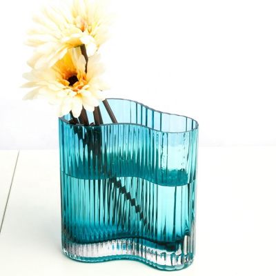 Beautiful Modern new design Home Decorations Coloured Fower wedding centerpiece Glass Vase 