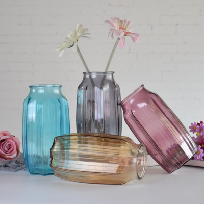 Wholesale Luxury Nordic style glass home decoration used in the vase