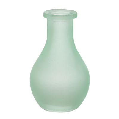 Wholesale Tabletop Mini Frosted Glass Bottle Flower Vase