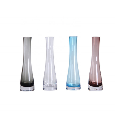 2020 new arrival Custom Colored Wedding Centerpiece Decorative Glass Flower Vase