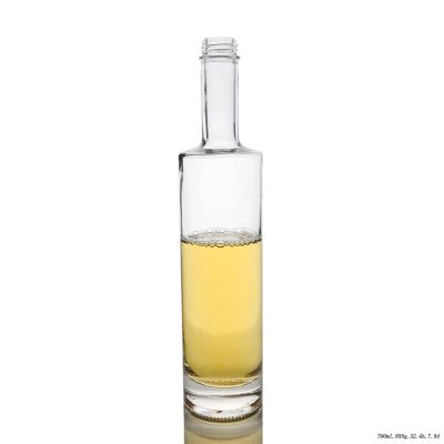 Super Flint 700ml Gin Rum Spirit Glass Bottle with Screw Cap 