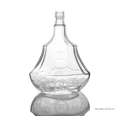 Super Flint Spirit Bottle 700ml Fancy Glass Bottle With Guala Cap 
