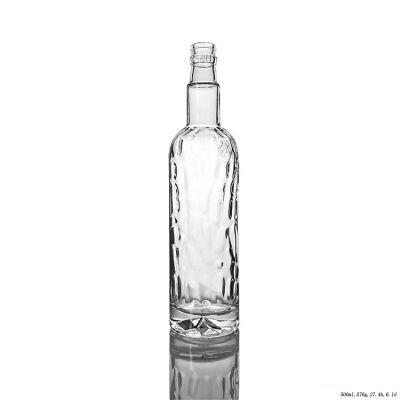Crystal Glass Liquor Bottle 500ml Unique for Tequila Whisky 