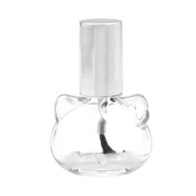 hello kitty glass bottle for nail polish with cap brush