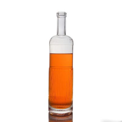 Custom 750 ml Clear Bottle Private Label Vodka Bottle for Sale 