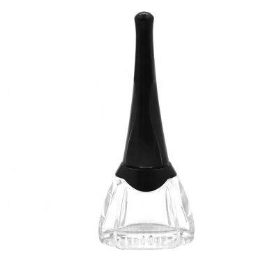 10ml empty flint triangle shape nail polish bottles glass