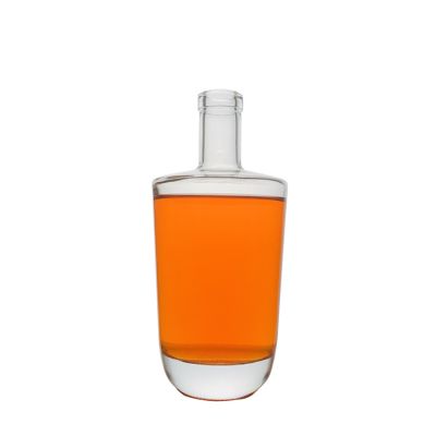 Food Grade Eco-friendly Frosted Glass Bottle 750ml For Gin 