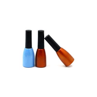 10ml empty UV gel Nail polish Bottles Screw plastic top nail polish caps with brush