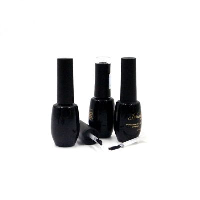 New products 10ml empty uv gel black nail polish glass bottle
