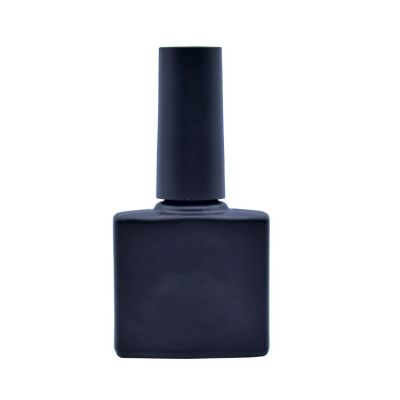 10ml square black nail polish bottle for uv gel nail polish 