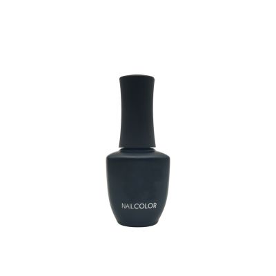 china factory wholesale 15ml black painting nail polish bottle with brush 