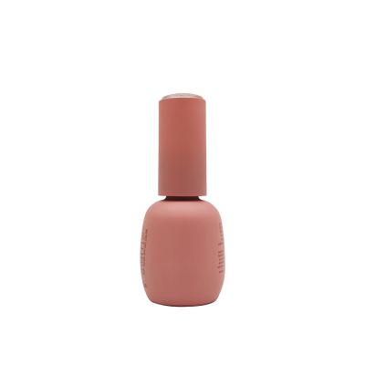 wholesale 15ml customized round empty shape nail polish bottle with brush