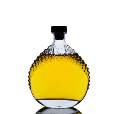 wholesale 750ml empty brandy XO glass bottle 