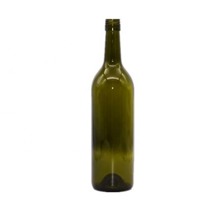 750ml clear/green glass wine/beer/whisky bottle printing logo with cork 
