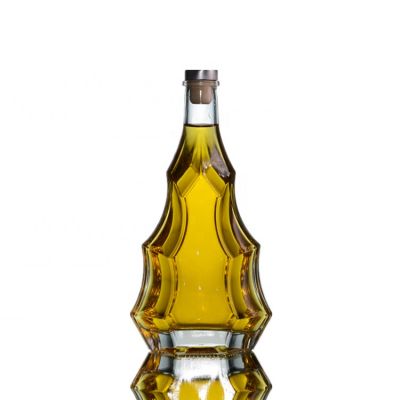 Custom Unique Shape Empty Glass Wine Liquor Bottles 