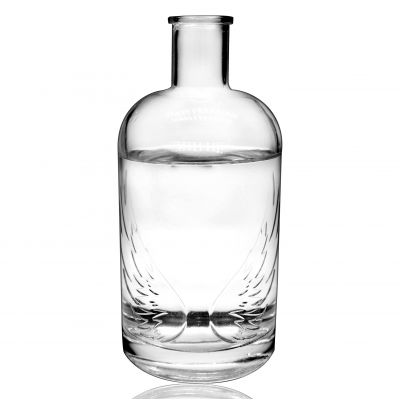 Vodka Glass Bottles 750ml Manufacturer Clear Glass Liquor Bottles 