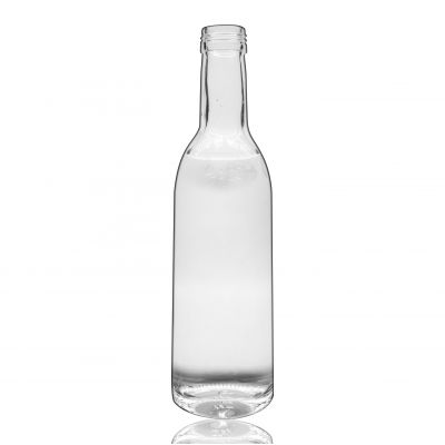 crystal water bottle customize round glass bottle sparkling water bottle 500ml 