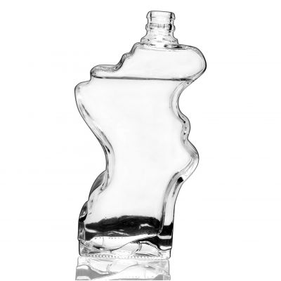 Unique shape 700ml whisky glass bottle vodka wine bottle 