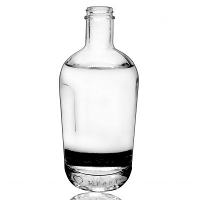 Transparent Empty Round 500ml 700ml Beverage Gin Bottle Wholesale Bottle Glass For Liquor Vodka Bottles 750ml 