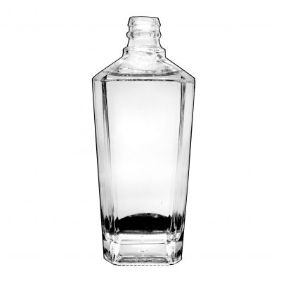 Good quality round shape 500ml flint liquor glass bottle 