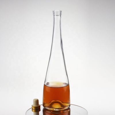 Elegant shape 750ml glass water bottle liquor bottle wholesale 