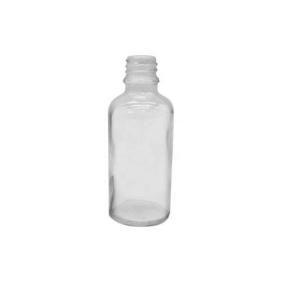 50Ml Clear Skin Care Glass Bottle With Black Childproof Lotion Pump
