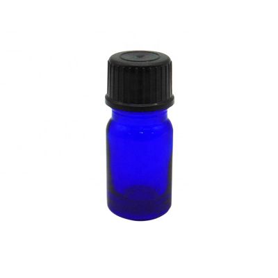 Custom Infinity 5Ml Blue Glass Essential Oil Bottle with Lid wholesale 
