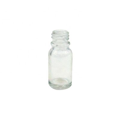10Ml Clear Child Resistant Glass Dropper Bottle With Customised Cap 