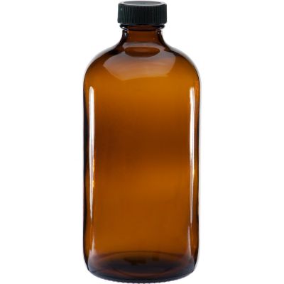 Custom 500ml Amber Glass Bottle Round for home Brewing 