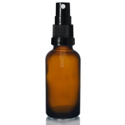 30ml amber glass essential oil bottle with plastic sprayer