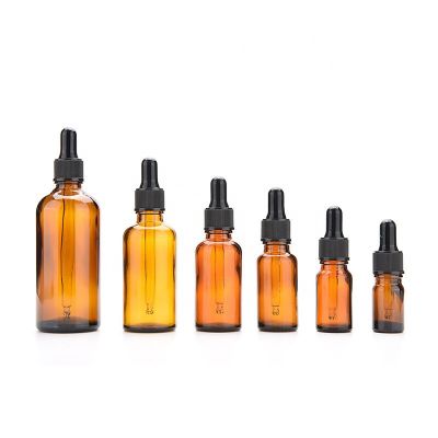 50ML Small Amber Cosmetic Essential Oil packaging bottle glass