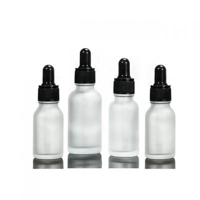 Small quantity hot sale frosted glass dropper bottle