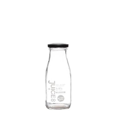 Custom design clear 280 ml Coffee glass bottle for coffee 