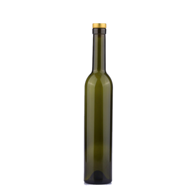 Round Dark green Wine Bottles Olive Oil Camellia Oil Glass Bottle 