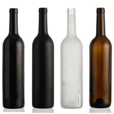 Wholesale design empty clear glass whiskey liquor spirits red wine container bottle suppliers 