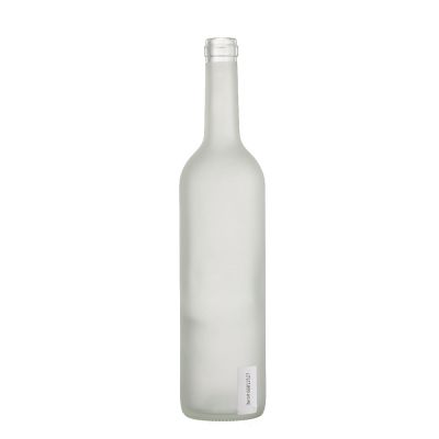 High quality xuzhou botol factory custom white empty 750ml red wine glass bottles with cork 