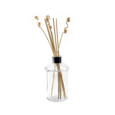 2020 new design 160ml Mushroom Shaped Glass Perfume Diffuser Bottle with rattan sticks 