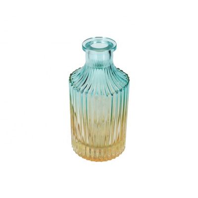 250ml coloured vertical stripes roman glass reed diffuser bottle 