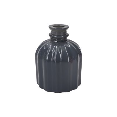 Luxury 100ml Birdcage Shape Black Aroma Reed Diffuser Glass Bottle 