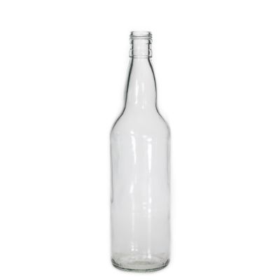 Wholesale Custom Empty Wine Bottle 750ML Glass Whiskey Bottle With Screw Mouth 