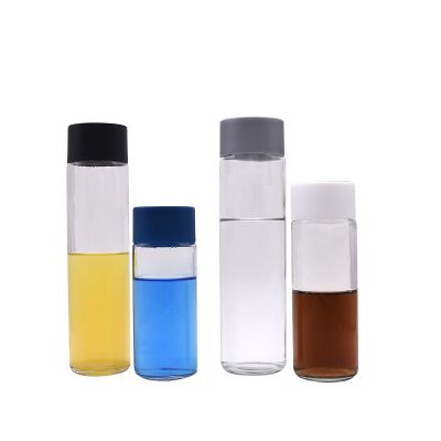 Various capacity clear glass water bottle tall thin bottle 